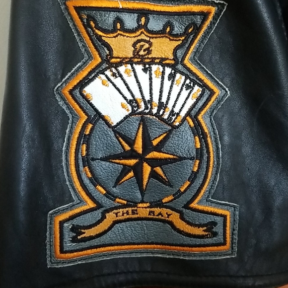 EUC Bossalini Worldwide Leather Jacket - Picture 3 of 15